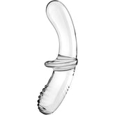 SATISFYER - CLEAR DOUBLE CRYSTAL DILDO